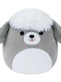 Squishmallows Arnold, Câinele Ciobănesc Gri și Alb, 13 cm