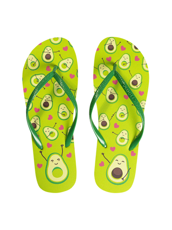 Șlapi Veseli Dragoste pentru Avocado