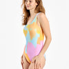 Costum de Baie Vesel Întreg Damă Camuflaj Pastel