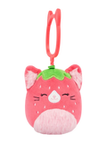 Squishmallows Breloc Olma, Pisica Căpșune, 9 cm