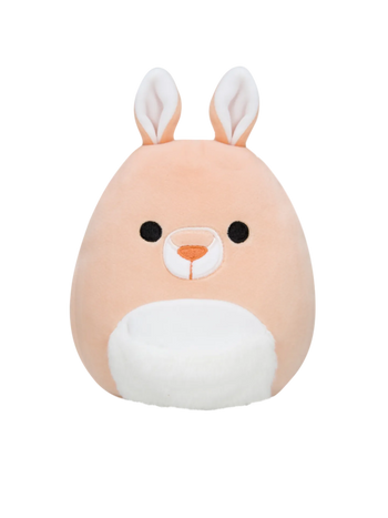 Jucărie de pluș Squishmallows Quinn Cangurul cu Burtica Moale, 20 cm