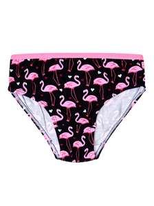 Chiloți Veseli Fete Flamingo și inimioare