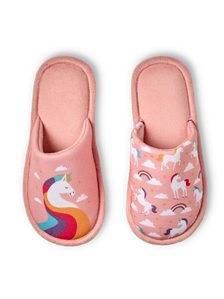 Papuci de Casă Veseli pentru Copii Unicorn în Nori