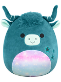 Squishmallows Clark, Vaca Verde Highland, 13 cm
