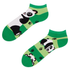 Șosete Vesele sub Gleznă Urs Panda și Dungi