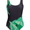 Costum de Baie Vesel Întreg Frunze de Banan