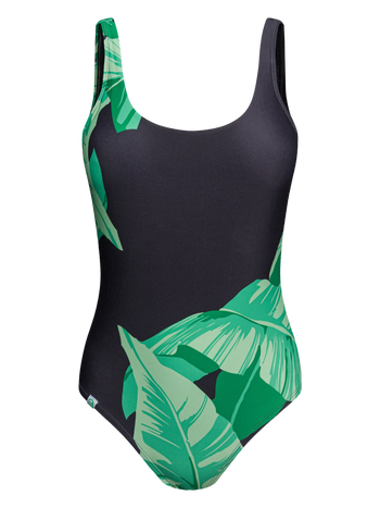 Costum de Baie Vesel Întreg Frunze de Banan