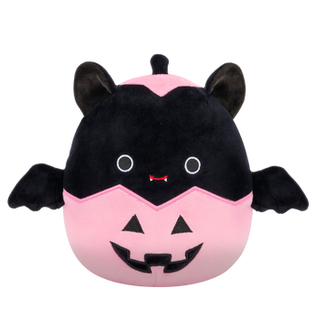 Squishmallows Emily Liliacul Negru din Felinarul Roz de Halloween, 20 cm