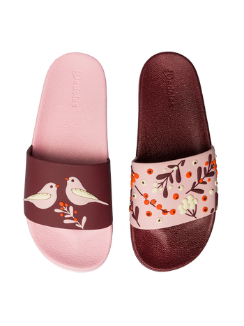 Papuci Veseli Păsări & Fructe