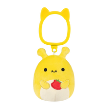 Breloc Squishmallows — Zarina, melcul banană galben, 9 cm.