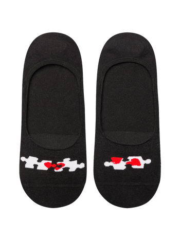 Tălpici Veseli Puzzle cu Inimă