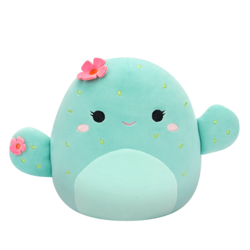 Squishmallows Graciela Cactusul de Mentă Butoiaș cu Flori Roz, 20 cm
