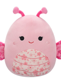 Squishmallows — Mogo, fluturele roz cu burtică de floare sakura, 20 cm.