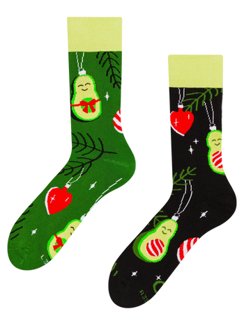 Șosete Călduroase Vesele Avocado Festiv