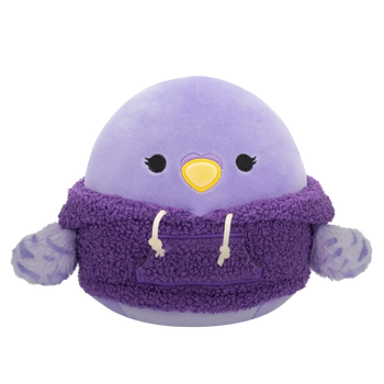 Squishmallows Anoushka Papagalul cu Hanorac din Lână, 20 cm