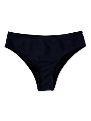 Bikini cu talie medie Negru Intens