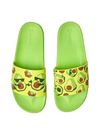 Papuci Veseli Avocado Pixelat