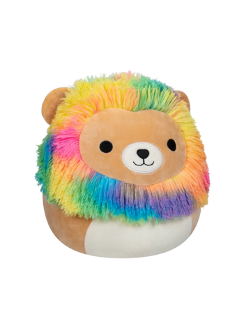 Squishmallows Leonard Coamă de Leu Curcubeu, 30 cm