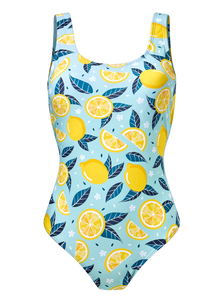 Costum de Baie Vesel Întreg Damă Lămâi de Vară