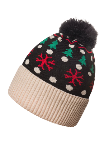 Căciulă Beanie Veselă Ornament din Pădure