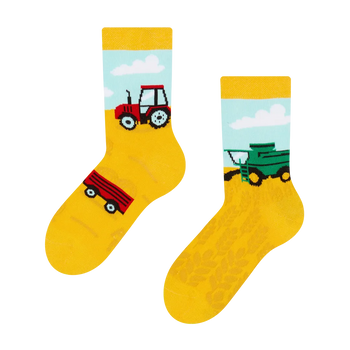 Șosete Vesele pentru Copii Tractor
