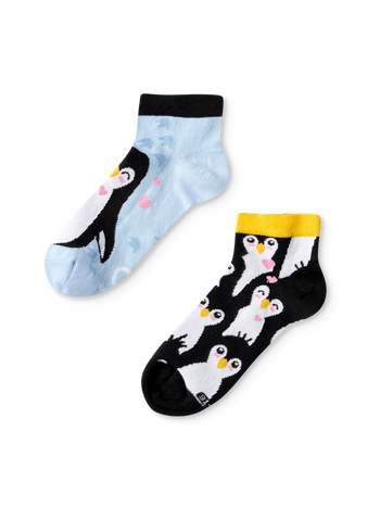 Șosete Vesele sub Gleznă pentru Copii Pinguin Iarna