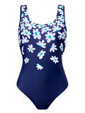 Costum de Baie Vesel Întreg Damă Margarete Albastre