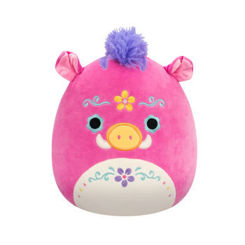 Squishmallows Horacio, Mistrețul Roz Machiat pentru Día de los Muertos, 20 cm