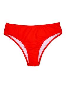 Bikini cu talie medie Roșu Aprins
