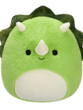Squishmallows Fuzzamallows, Triceratops-ul Verde, 30 cm