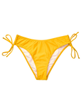 Slip Bikini Reglabil Galben Auriu