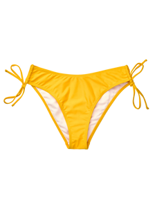 Slip Bikini Reglabil Galben Auriu