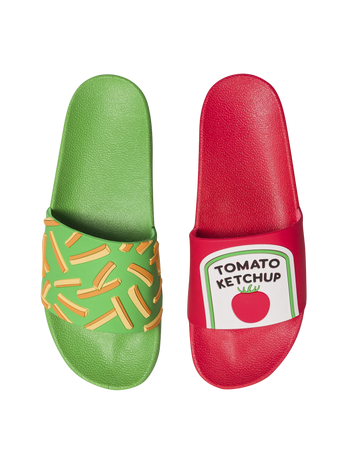 Papuci Veseli Cartofi Prăjiți cu Ketchup