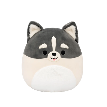 Squishmallows Paolo, Câinele Pomsky Gri și Alb, 30 cm