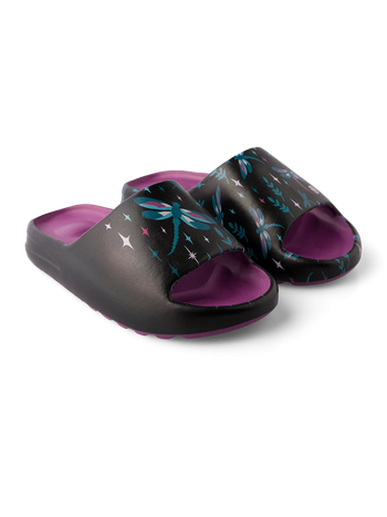 Papuci Veseli Chunky Libelule pe Timp de Noapte