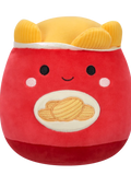 Squishmallows Ansel, Punga Roșie de Chipsuri, 20 cm