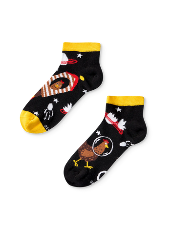 Șosete Vesele sub Gleznă pentru Copii Găina Astronaut