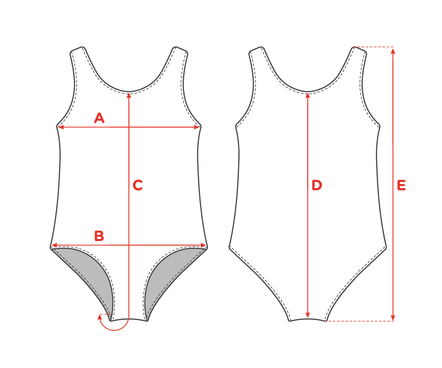 Costum de baie Vesel pentru Fete