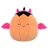 Squishmallows Margie - Dovleacul Portocaliu Pastel în Costum de Drăcușor Roz, 20 cm