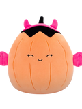 Squishmallows Margie - Dovleacul Portocaliu Pastel în Costum de Drăcușor Roz, 20 cm