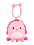 Squishmallows Breloc Auggie, Sepia cu Fundiță, 9 cm