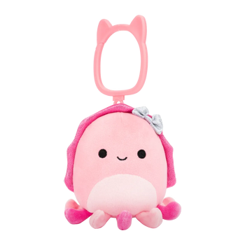 Squishmallows Breloc Auggie, Sepia cu Fundiță, 9 cm