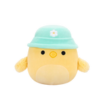 Squishmallows Triston, Puișorul Galben cu Pălărioară Verde Mentă, 20 cm