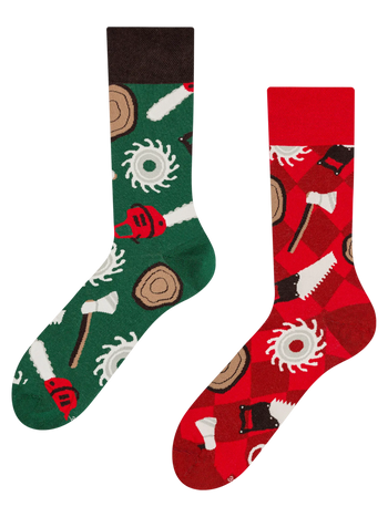 Șosete Vesele Tăietor de Lemne