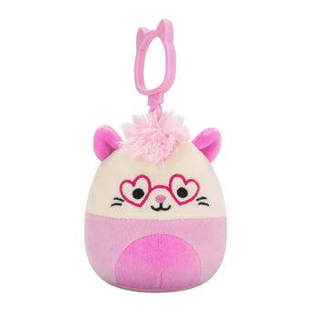 Squishmallows Clip-On Chambless, Opossum-ul Roz, 9 cm