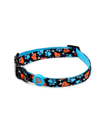 Zgardă pentru câini Inimioare și Lăbuțe