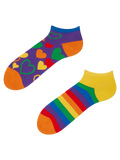Șosete Vesele sub Gleznă Dragoste Multicoloră