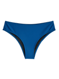 Bikini cu Talie Medie Albastru Intens