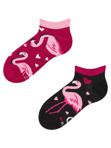 Șosete Vesele sub Gleznă pentru Copii Flamingo și inimioare