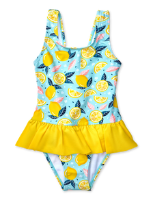 Costum de baie Vesel Fete Lămâi de Vară